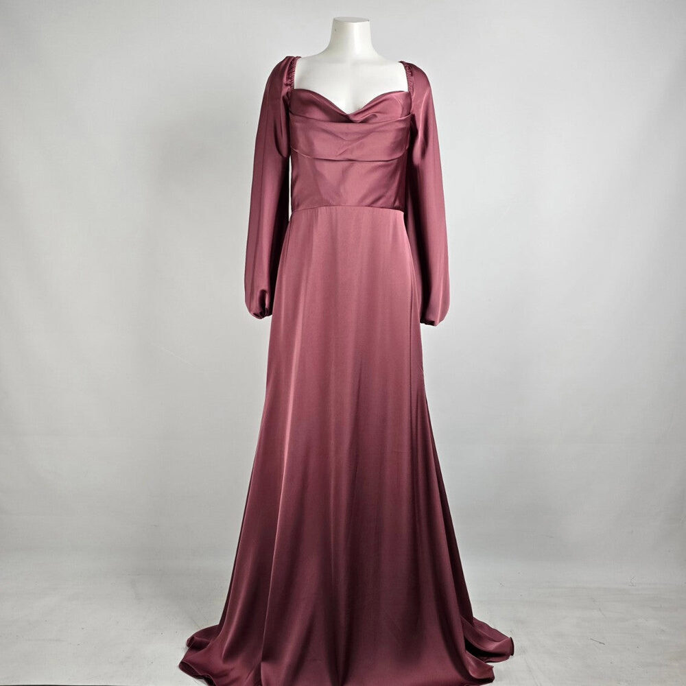 Mori Lee Rosewood Bridesmaids Gown Size 14 Style 31221
